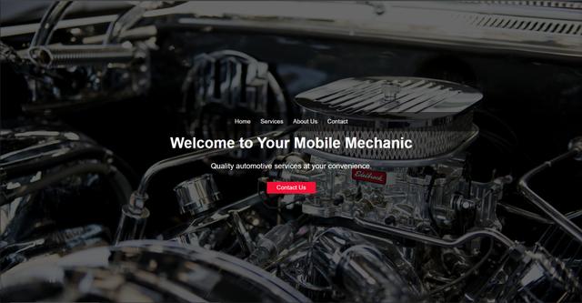 Image of mobile mechanic website