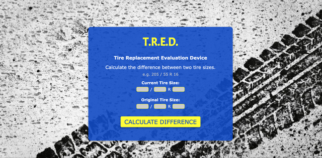 Image of T.R.E.D web application