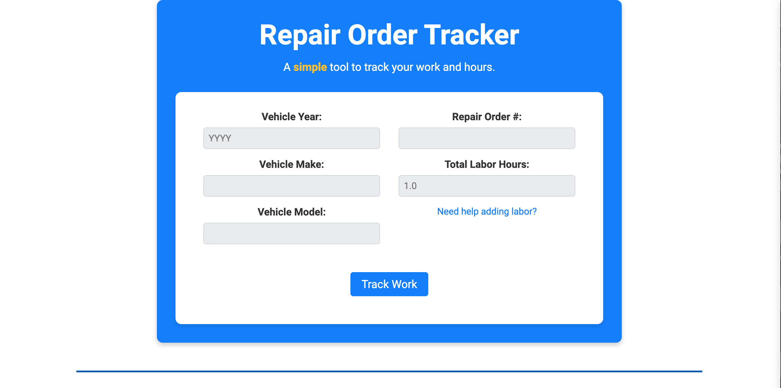 Labor Tracker